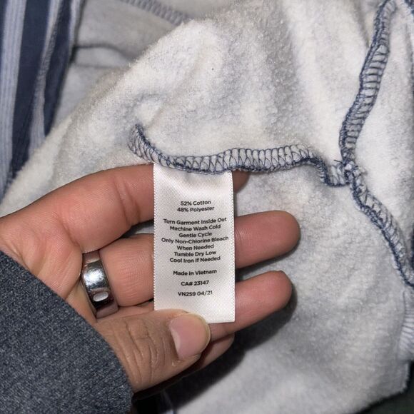 T By Talbots Sweatshirt Women's Small Multicolor Striped Boat Neck Raglan Sleeve - Picture 7 of 8